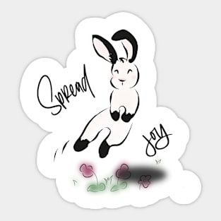 Springing Bunny - Spread Joy Sticker